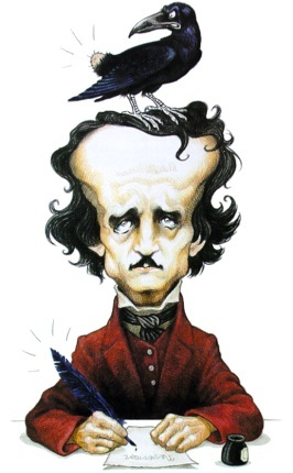 Poe Caricature by Marco Martellini